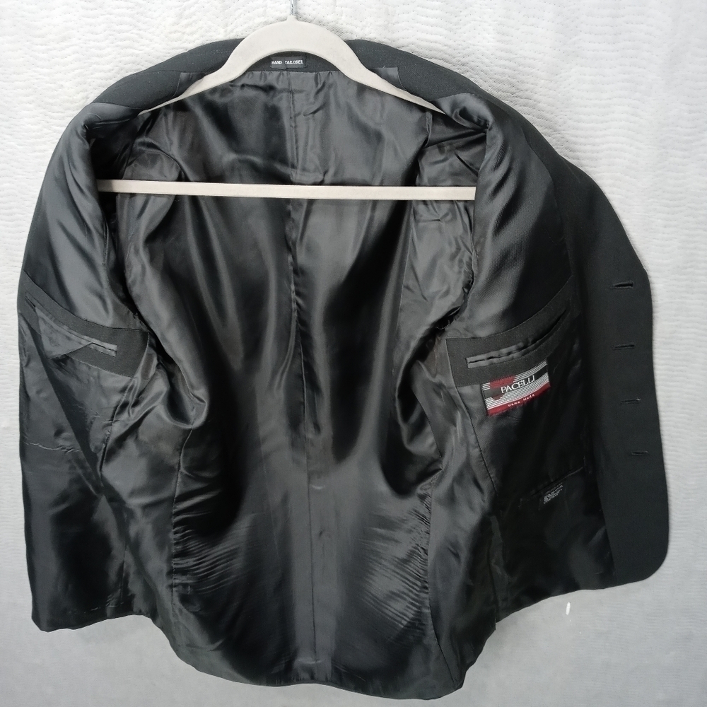 Pacelli Men's Black Polyester 4 Button Jacket. 42r - image 5